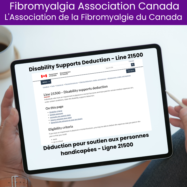 Disability Supports Deduction – Line 21500